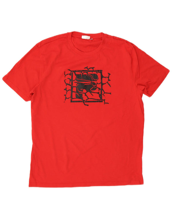 Ανδρικό γραφικό T-Shirt Fila Top XL Κόκκινο