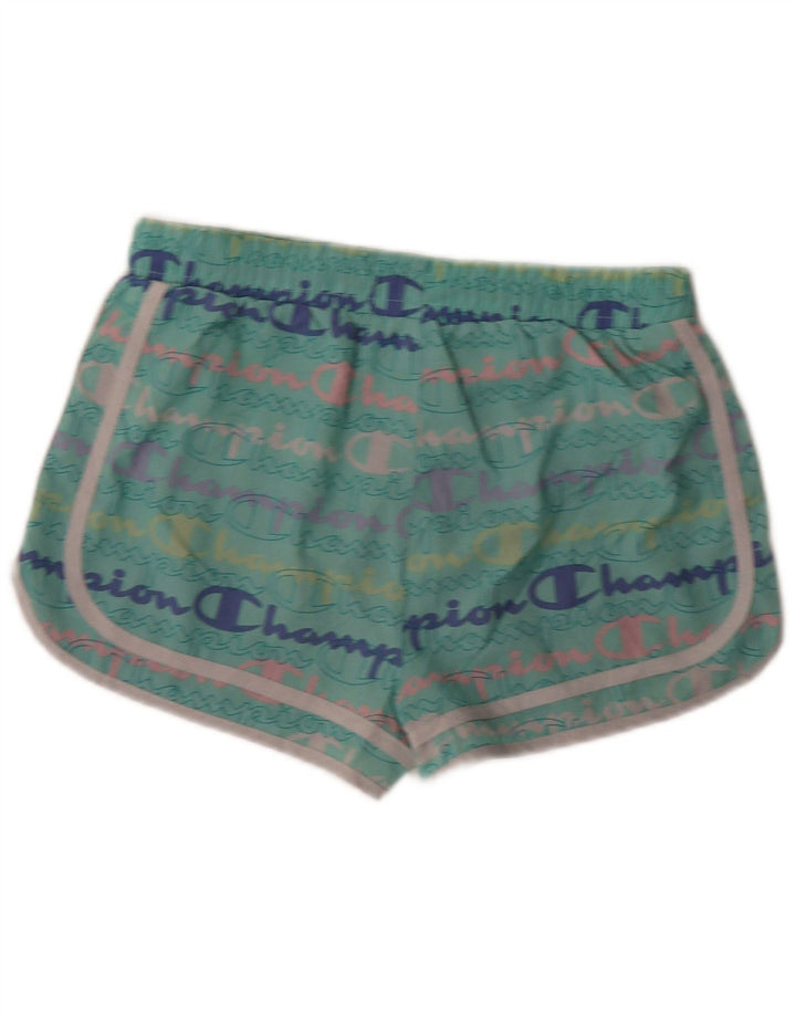 Champion Girls Graphic Sport Short 14-15 Years Green Polyester