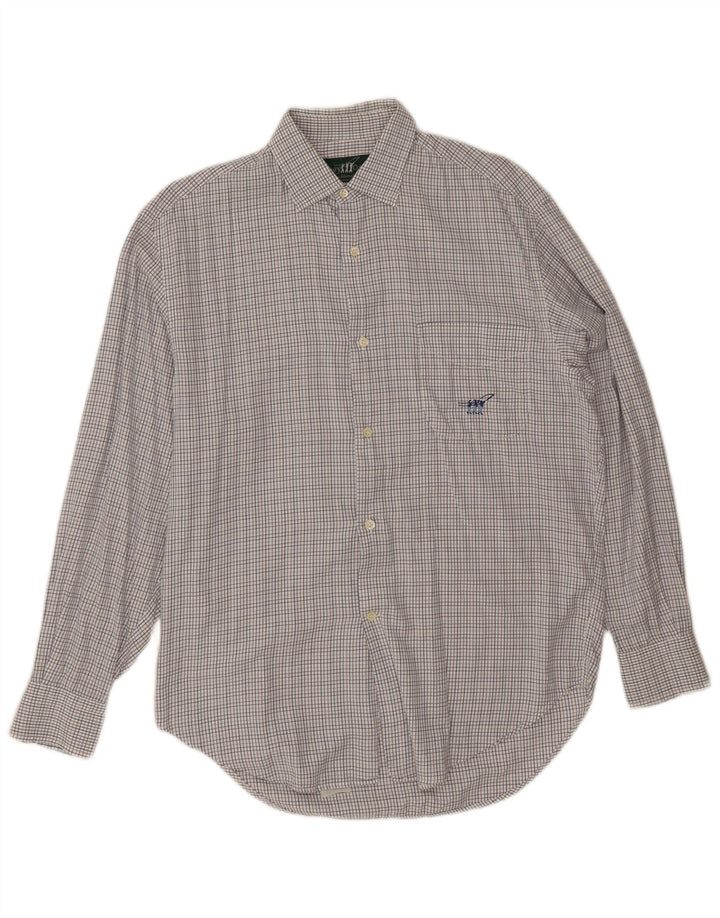 Ανδρικό πουκάμισο Henry Cottons Μέγεθος 39 15 1/2 Medium Grey Gingham