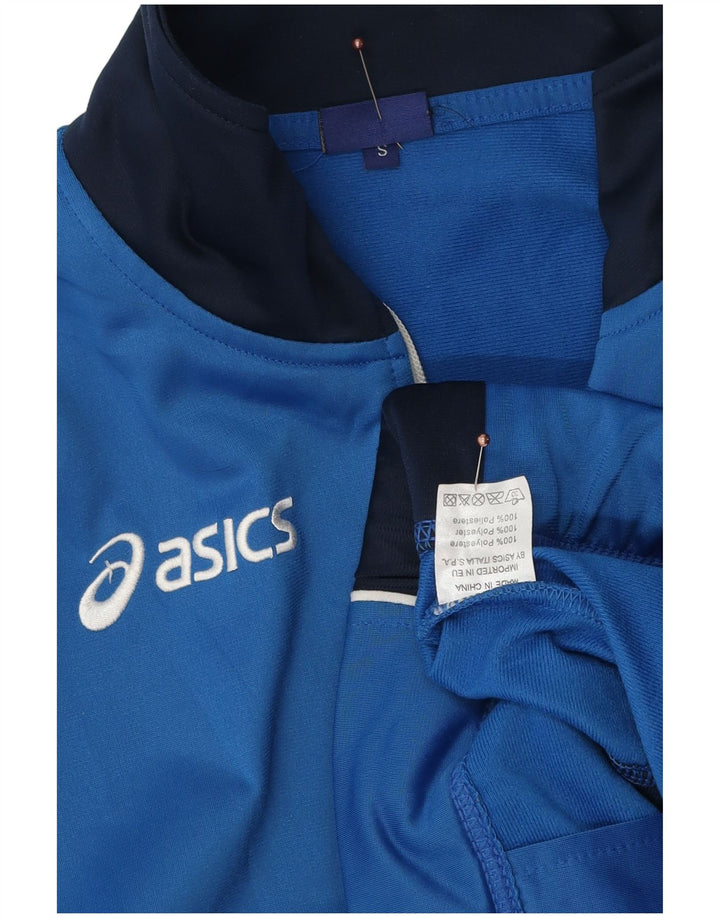 Ανδρική φόρμα Asics Top μπουφάν Μικρό μπλε χρώματος πολυεστέρας