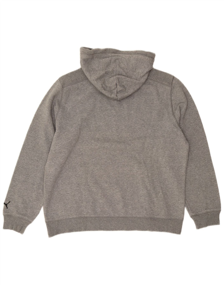 Ανδρικό γραφικό κουκούλα Puma, μεγάλο γκρι βαμβακερό