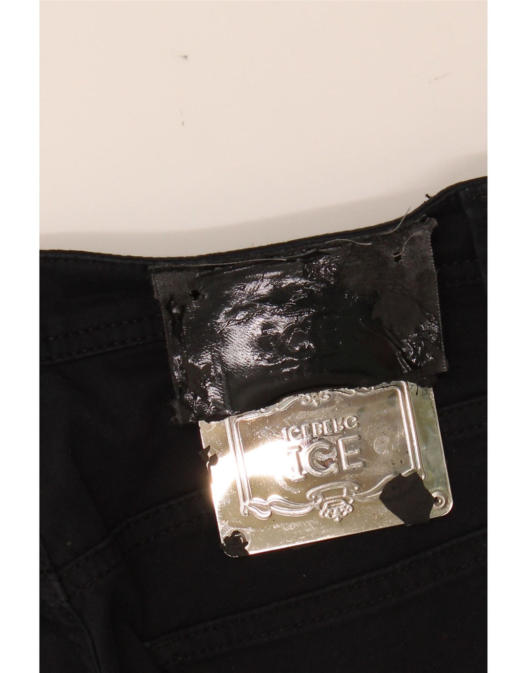 ICEBERG Womens Straight Jeans W27 L34 Black Cotton Vintage Iceberg and Second-Hand Iceberg from Messina Hembry 
