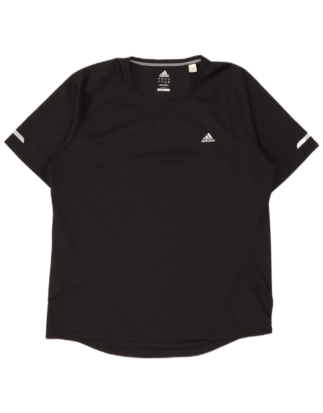 Ανδρικό T-Shirt Climalite ADIDAS Top Large Μαύρο Πολυεστέρας