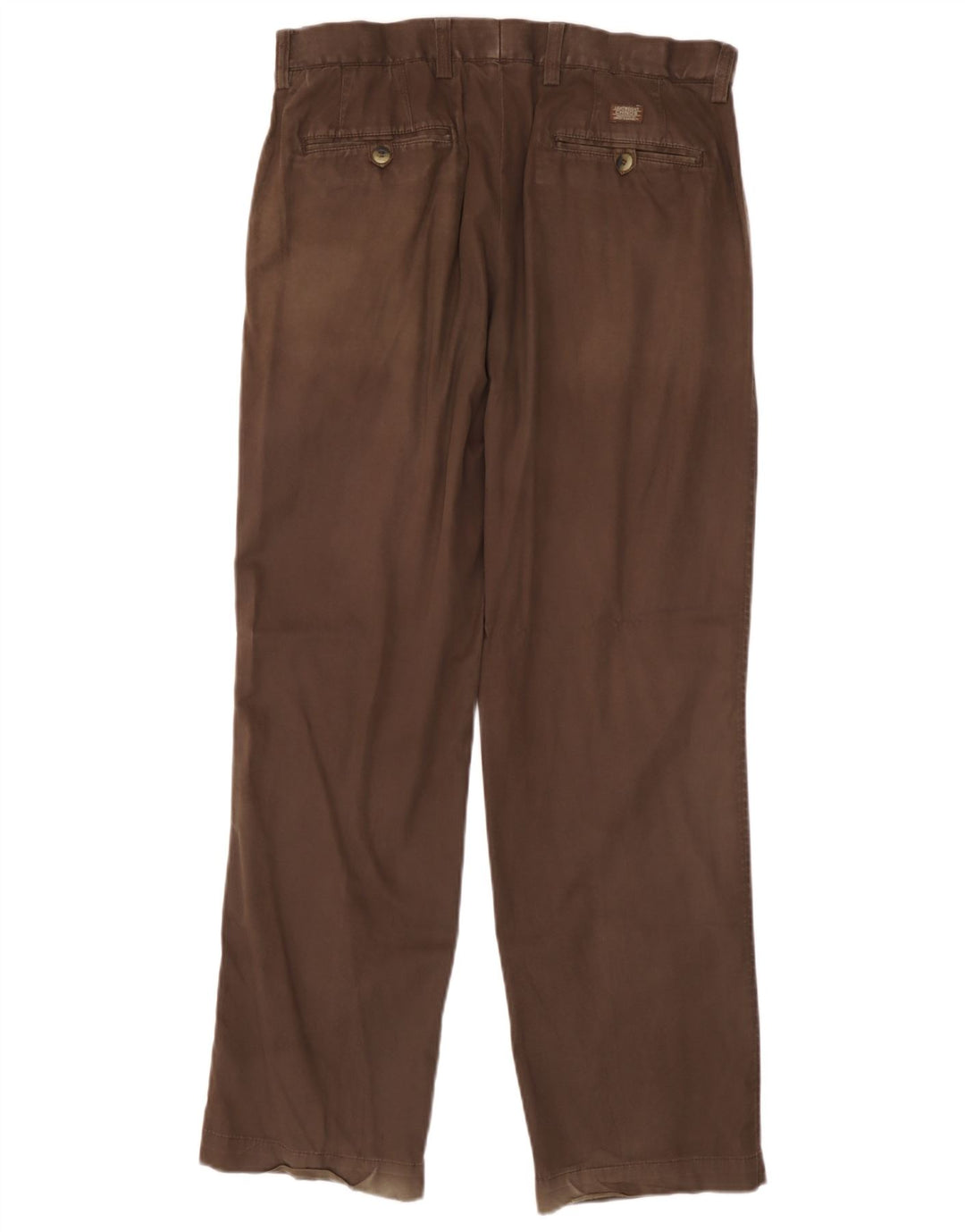 Marks & Spencer Γυναικείο παντελόνι Chino με καρφίτσες μπλε Harbour W34 L30 καφέ