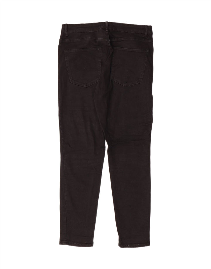 ZARA Womens Slim Jeans EU 44 XL W34 L27 Black