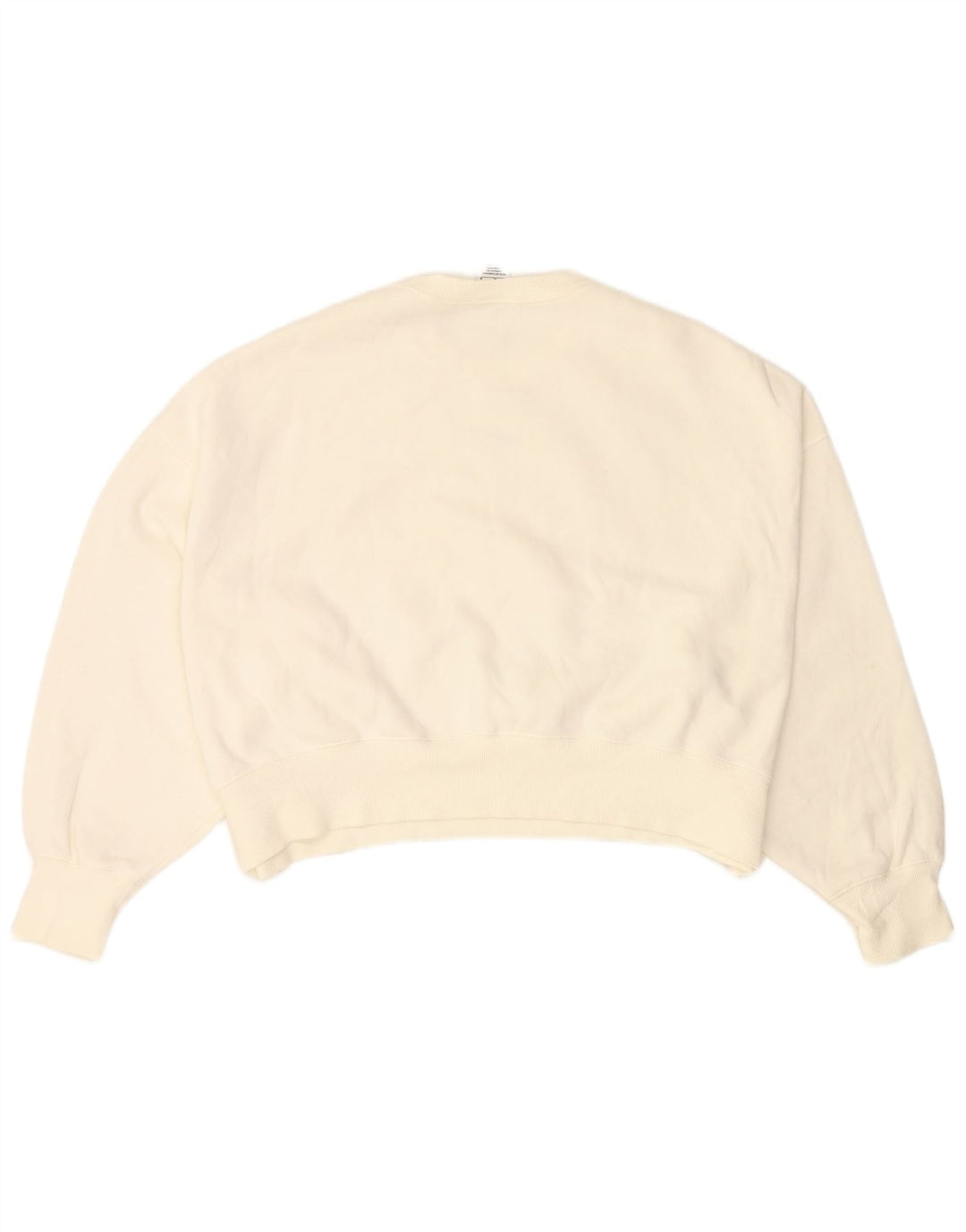 Γυναικείο φούτερ NIKE Crop Oversized Jumper UK 14 Μεσαίο λευκό βαμβακερό