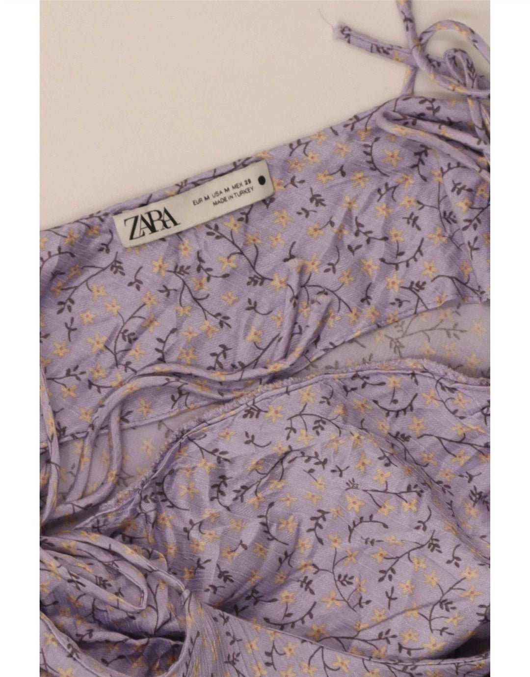 Zara Γυναικείο Sundress UK 12 Medium Purple Floral