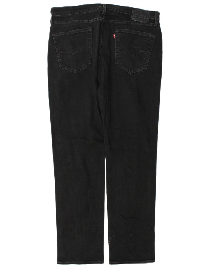 Levi's Mens 514 Straight Jeans W36 L34 Μαύρο βαμβακερό