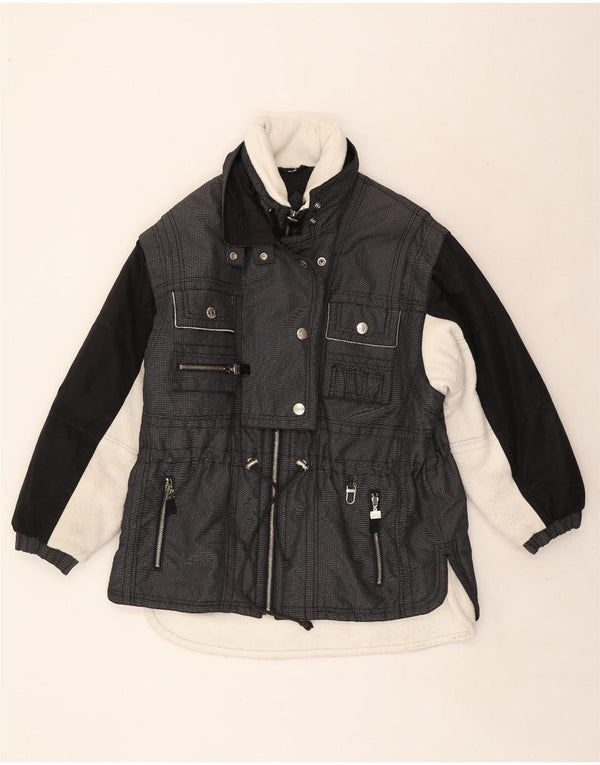 C&A Γυναικείο μπουφάν Rodeo Loose Fit Ski UK 14 Medium Grey Colorblock Nylon