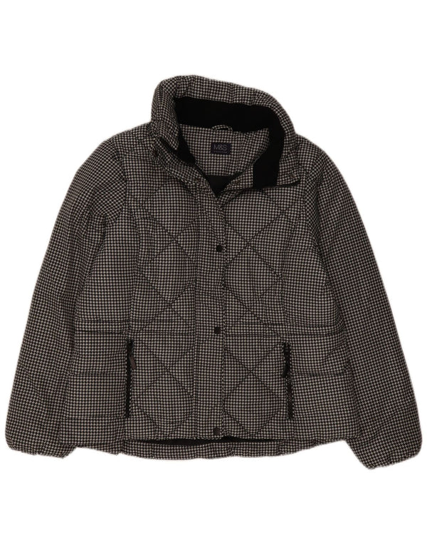 Marks & Spencer Γυναικείο καπιτονέ μπουφάν UK 16 Large Black Houndstooth