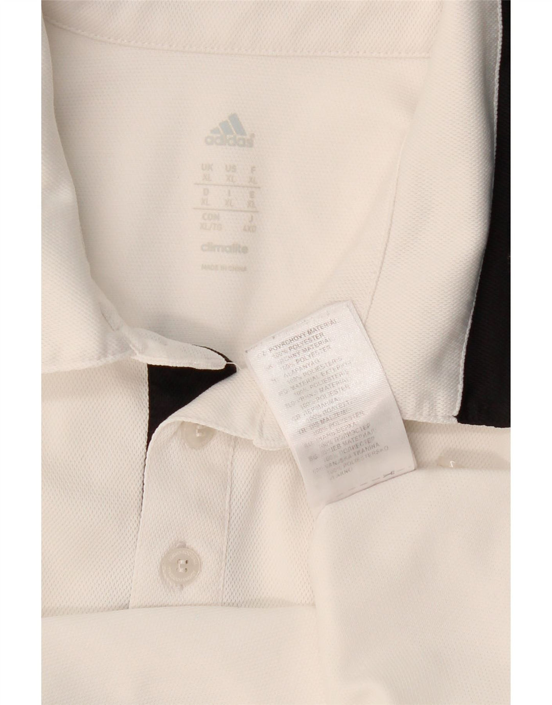 Ανδρικό πουκάμισο ADIDAS Climalite Polo XL White Colourblock Polyester