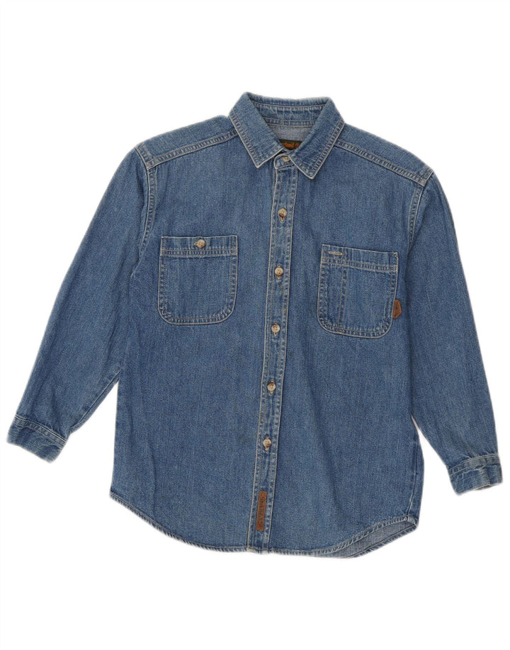 Μπλουζάκι Timberland Boys Denim 7-8 Years Blue Cotton