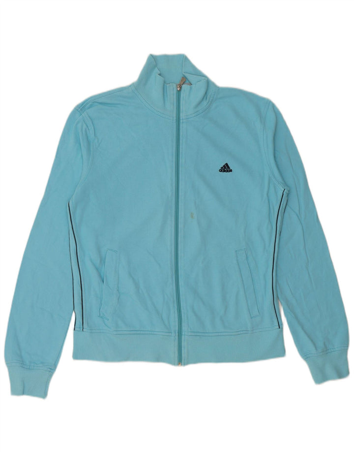 Γυναικεία αθλητική φόρμα ADIDAS Top Jacket EU 44/46 Μεγάλο μπλε βαμβακερό