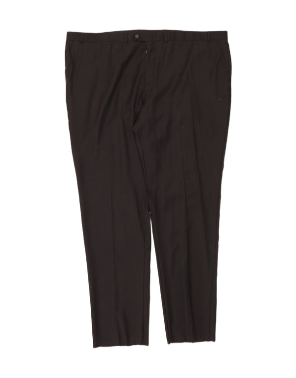 RALPH LAUREN Mens Slim Suit Trousers  W52 L38 Black Wool