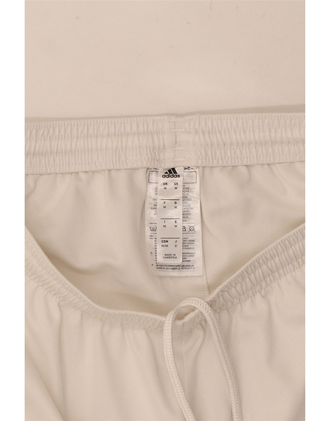 ADIDAS Mens Aeroready Sport Shorts Medium White Polyester Vintage Adidas and Second-Hand Adidas from Messina Hembry 