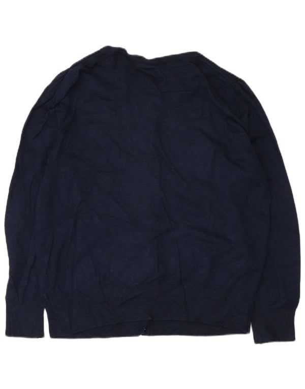 Marks & Spencer Γυναικεία ζακέτα πουλόβερ UK 18 XL Navy Blue Viscose