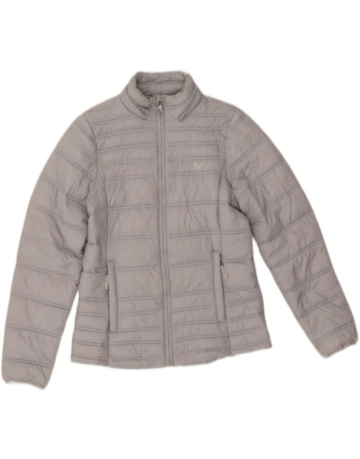 Crew Clothing Γυναικείο μπουφάν UK 12 Medium Grey Nylon