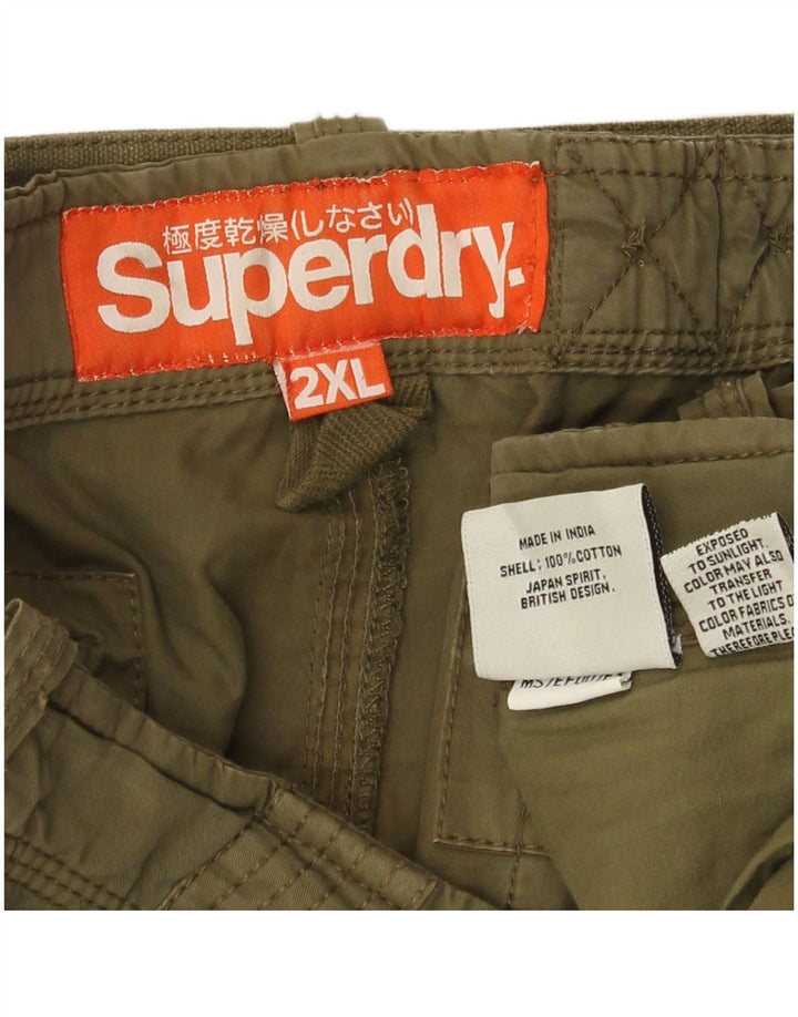 Ανδρικό ίσιο παντελόνι Cargo Superdry 2XL W42 L32 Χακί Βαμβακερό