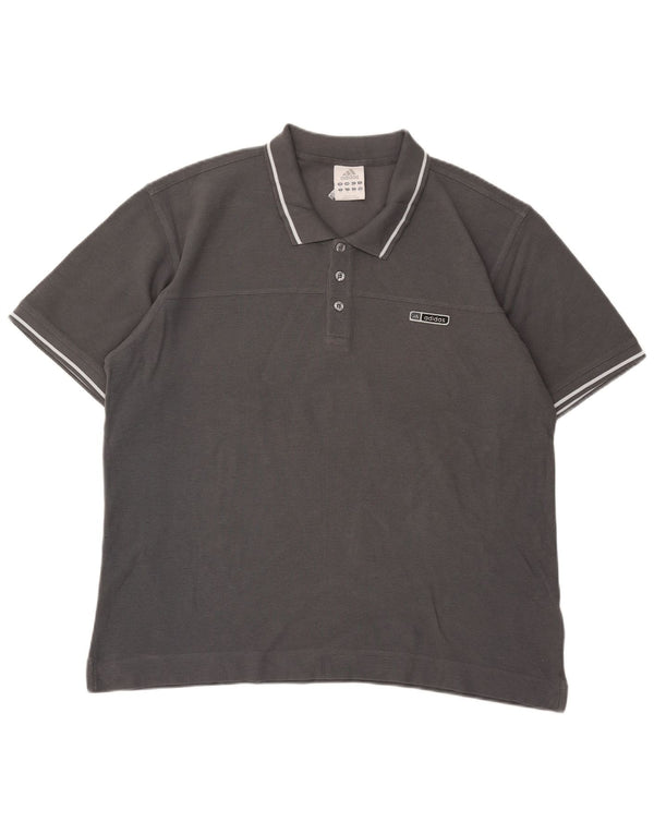 Ανδρικό πουκάμισο Adidas Polo XL Γκρι βαμβακερό