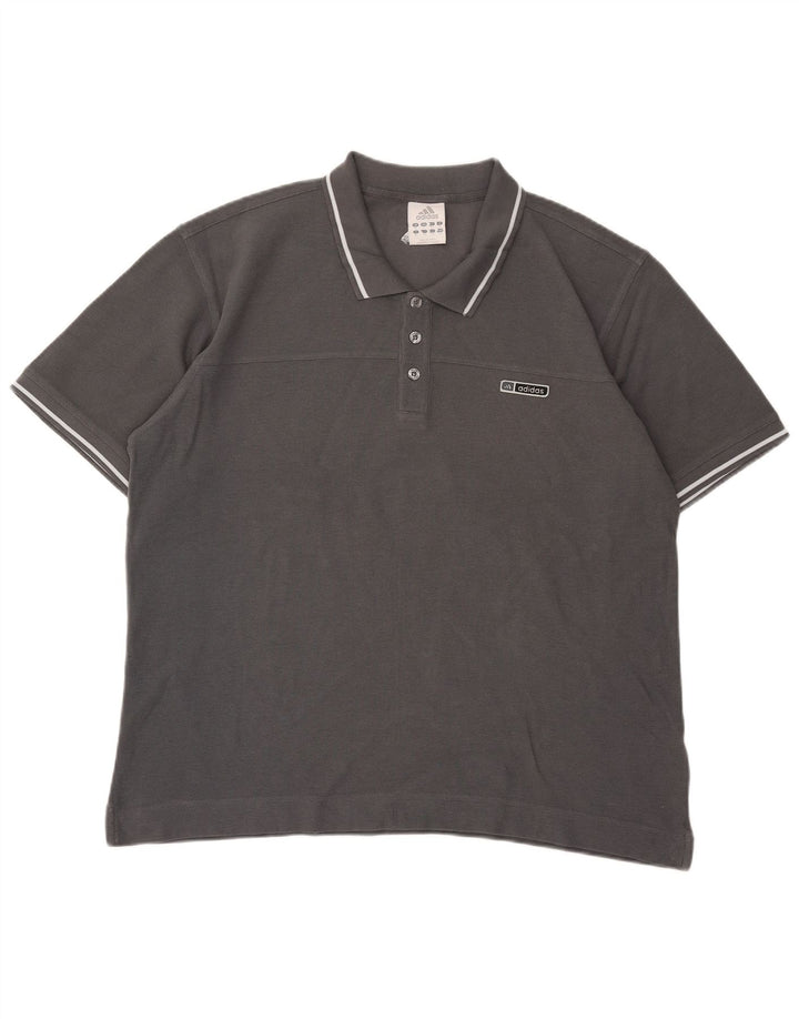 Ανδρικό πουκάμισο Adidas Polo XL Γκρι βαμβακερό