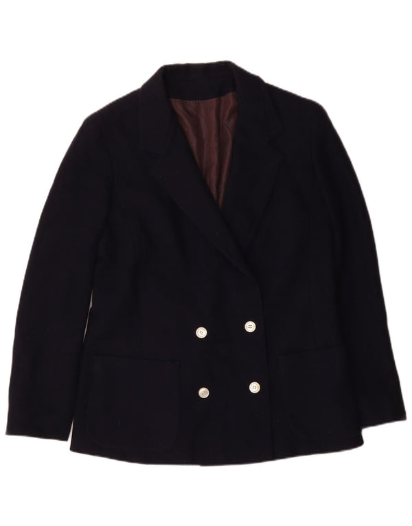 Vintage Γυναικείο Διπλό Μπουφάν Blazer IT 46 Large Navy Blue