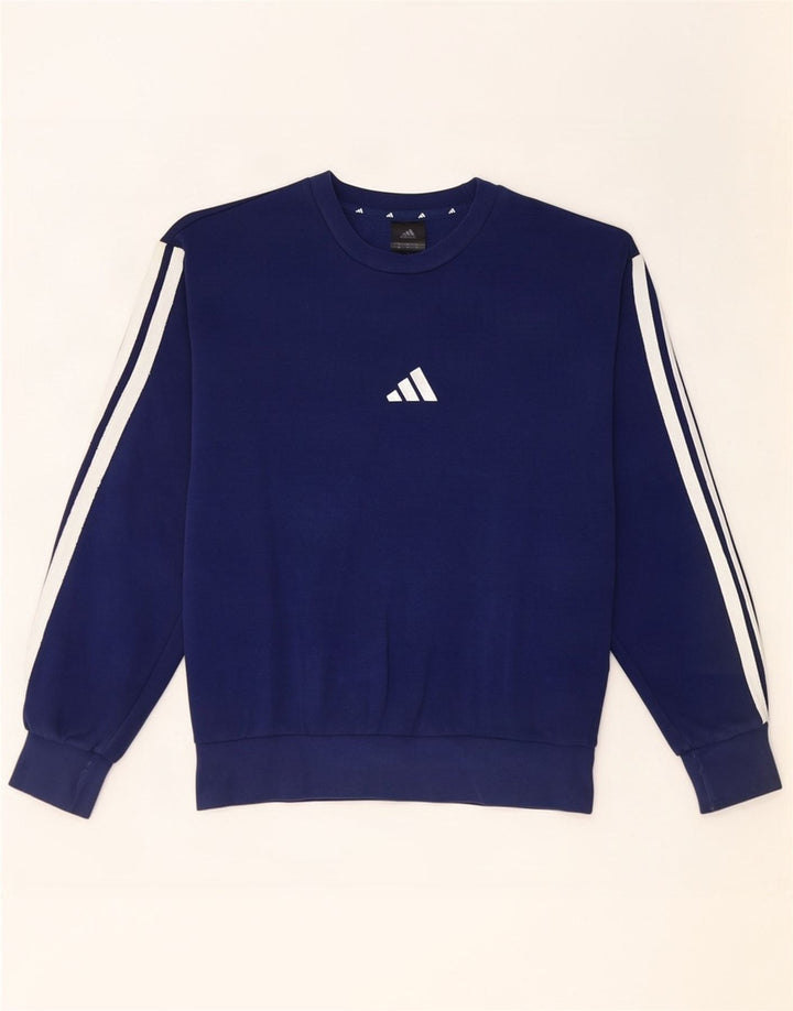 Ανδρικό φούτερ Adidas Jumper, Βαμβακερό, μεσαίο ναυτικό
