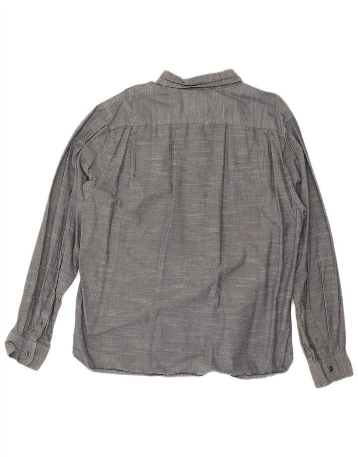Ανδρικό πουκάμισο WRANGLER 2XL Γκρι βαμβακερό