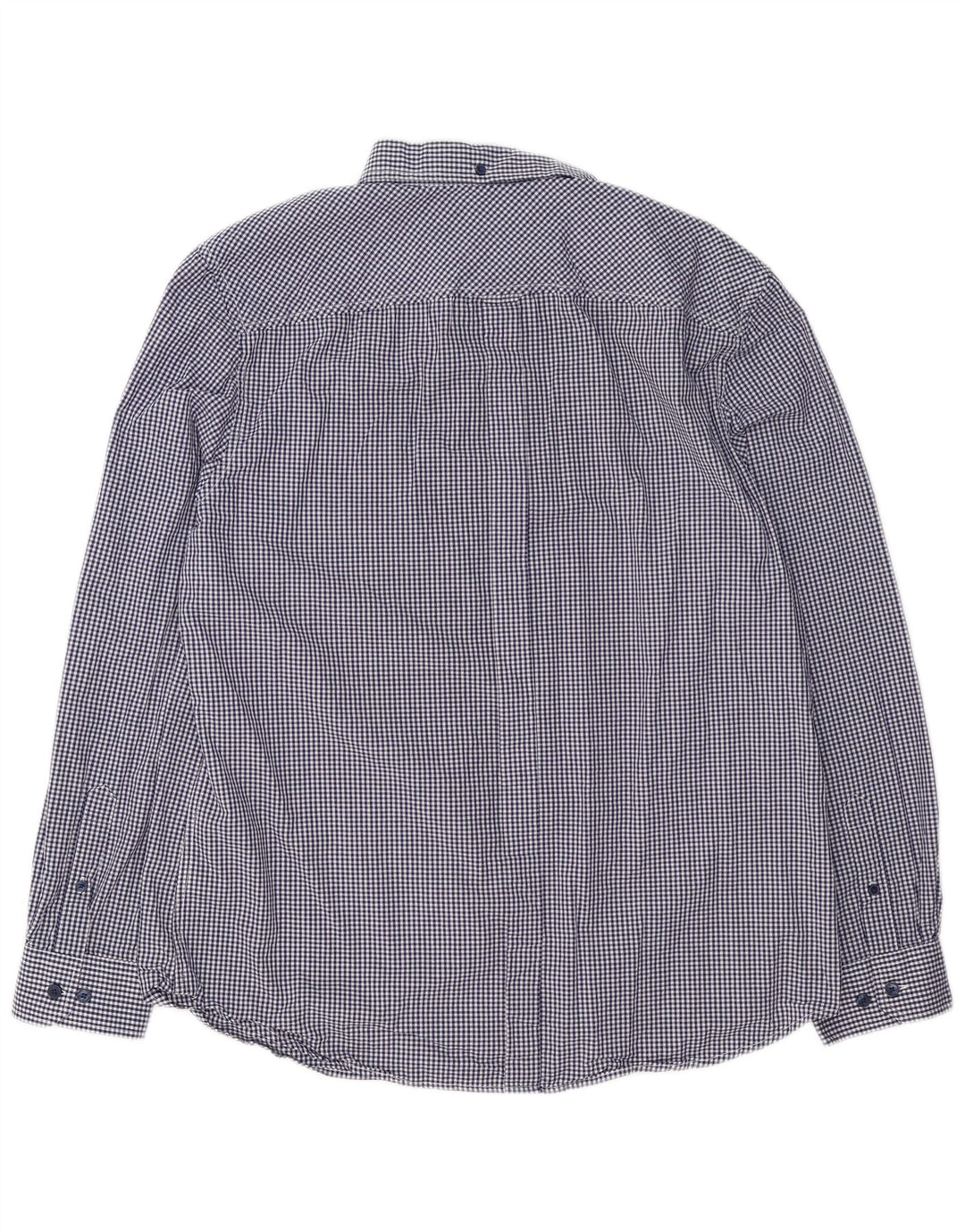 Ανδρικό πουκάμισο Ben Sherman XL Navy Blue Gingham Cotton