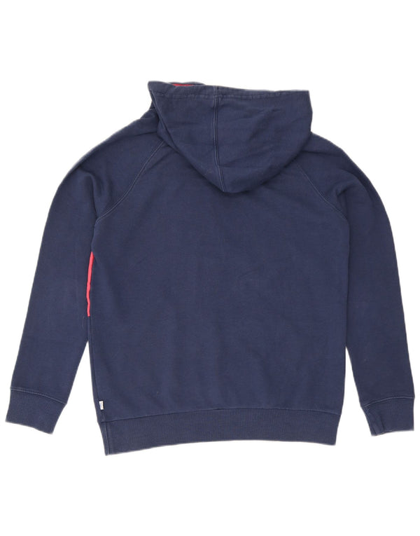 Adidas Ανδρικό Γραφικό Hoodie Jumper UK 10 Small Navy Blue βαμβακερό