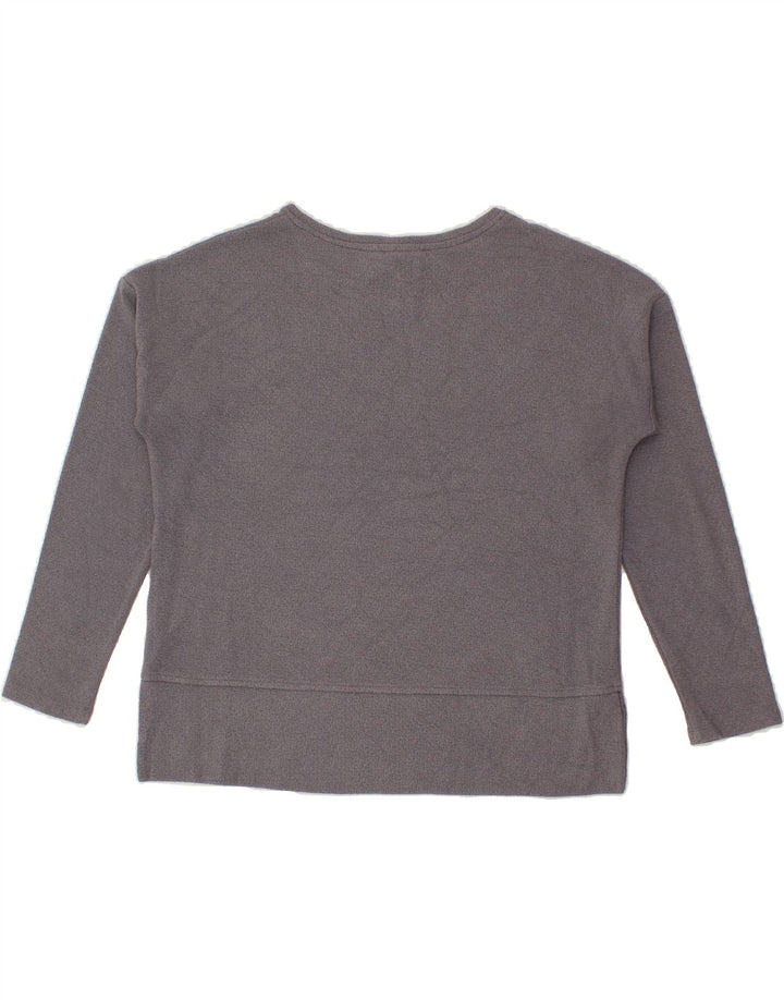 WHITE STUFF Womens Top Long Sleeve UK 10 Small Grey Viscose Vintage White Stuff and Second-Hand White Stuff from Messina Hembry 