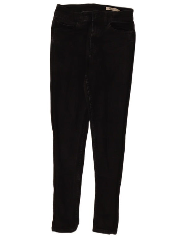 Marks & Spencer Womens The Ivy Skinny Jeans UK 8 Small W24 L26 Black Cotton