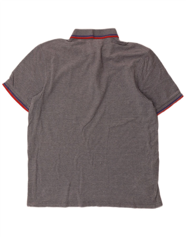 Fred Perry Ανδρικό πουκάμισο Polo μεγάλο γκρι βαμβακερό ριγέ