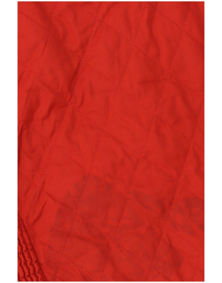 Γυναικείο καπιτονέ μπουφάν Barbour UK 14 μεγάλο κόκκινο πολυεστέρα