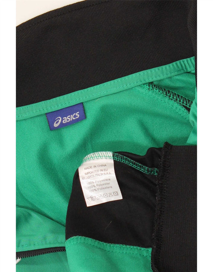 Ανδρική αθλητική φόρμα γραφικών Asics Top Jacket 2XL Green Colourblock Polyester