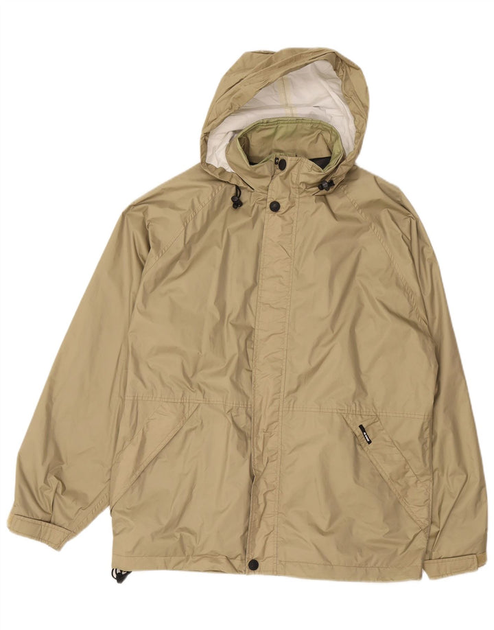 K-Way Ανδρικό μπουφάν βροχής με κουκούλα UK 38 Medium Khaki Polyamide