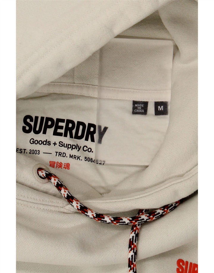 Ανδρικό γραφικό κουκούλα Superdry, μεσαίο λευκό βαμβακερό