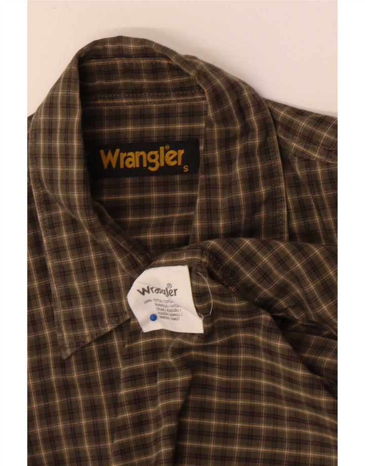 Ανδρικό πουκάμισο Wrangler Μικρό βαμβακερό χακί