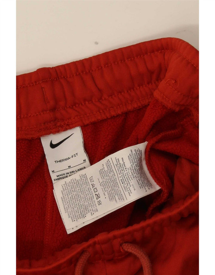 Ανδρική φόρμα γυμναστικής Nike γραφική Therma-Fit Μεσαίου κόκκινου πολυεστέρα