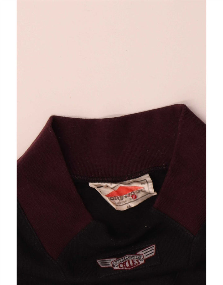 Vintage ανδρικό φούτερ Jumper Μεσαίο μαύρο χρώμα, βαμβακερό