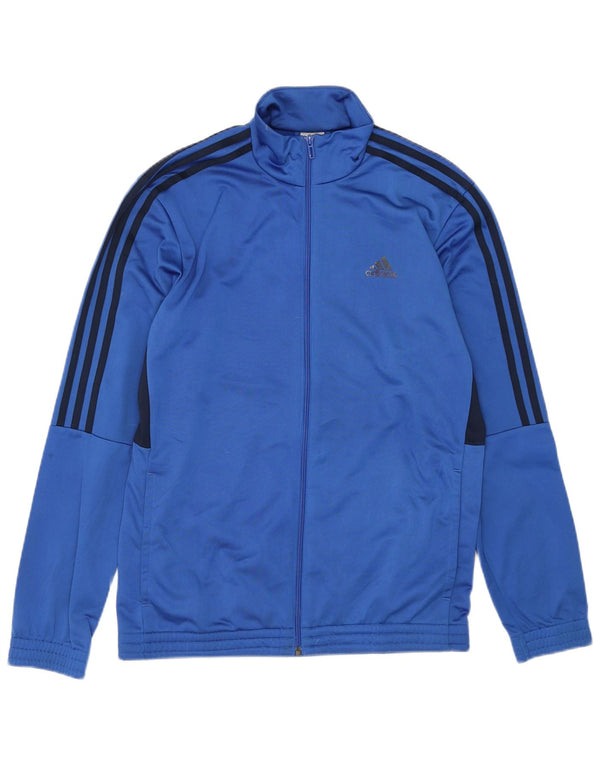 Ανδρική φόρμα Adidas Top Jacket UK 40/42 Medium Blue Colorblock Polyester
