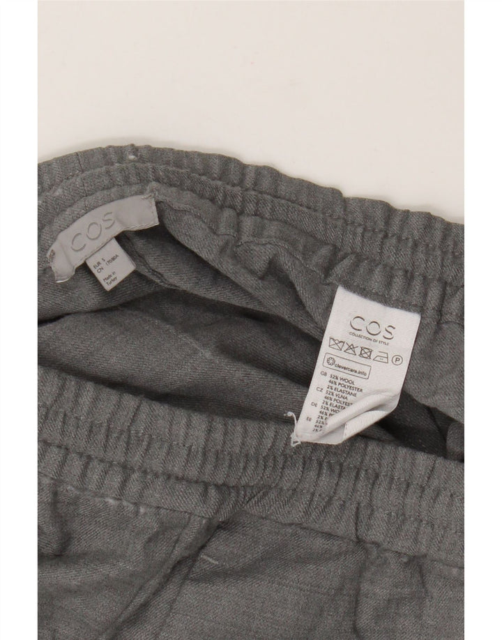 Cos Mens Joggers Cargo Παντελόνι Small W29 L27 Grey Wool