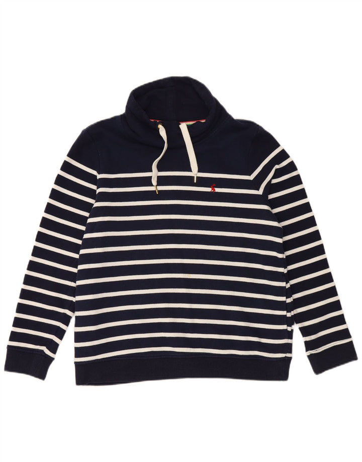 JOULES Γυναικεία φούτερ μεγάλου μεγέθους Jumper UK 10 Small Navy Blue ριγέ