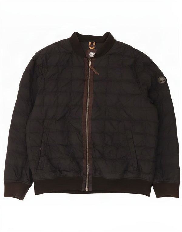 Ανδρικό μπουφάν Timberland με επένδυση UK 42 XL μαύρο νάιλον