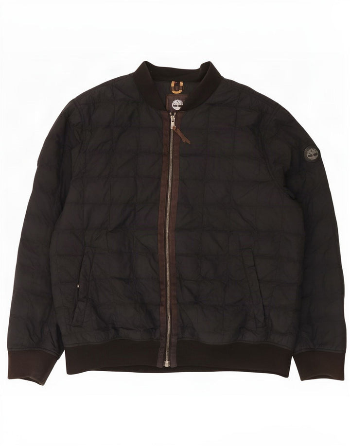 Ανδρικό μπουφάν Timberland με επένδυση UK 42 XL μαύρο νάιλον