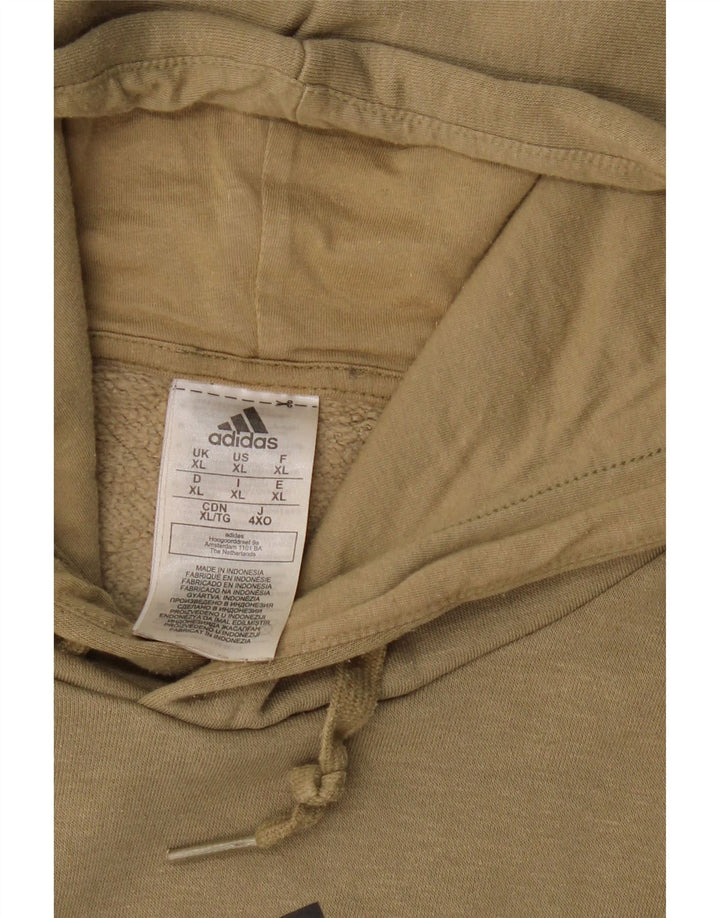 Ανδρικό γραφικό κουκούλα ADIDAS XL Γκρι βαμβακερό χρώμα