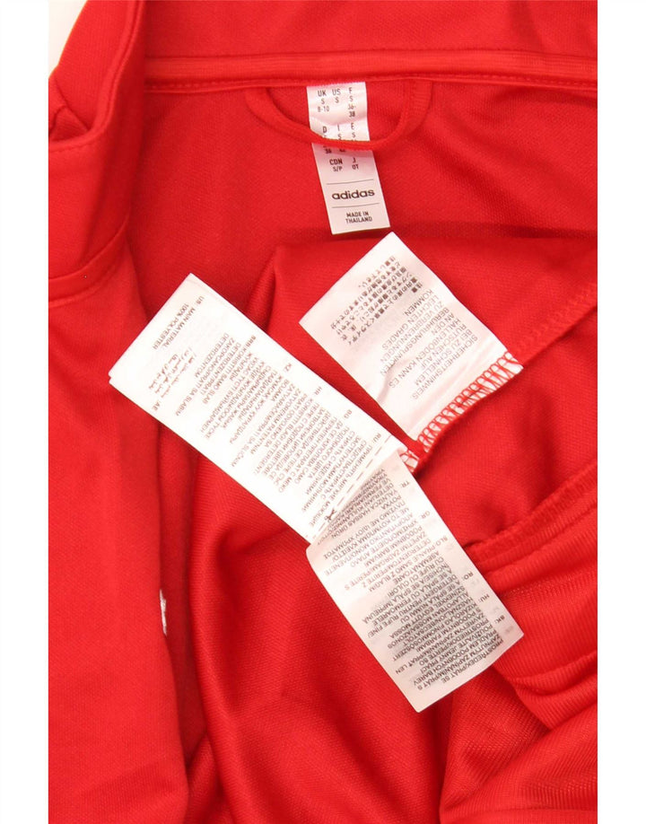 Adidas Γυναικεία φόρμα Aeroready Top Jacket UK 8/10 Μικρό κόκκινο πολυεστέρα