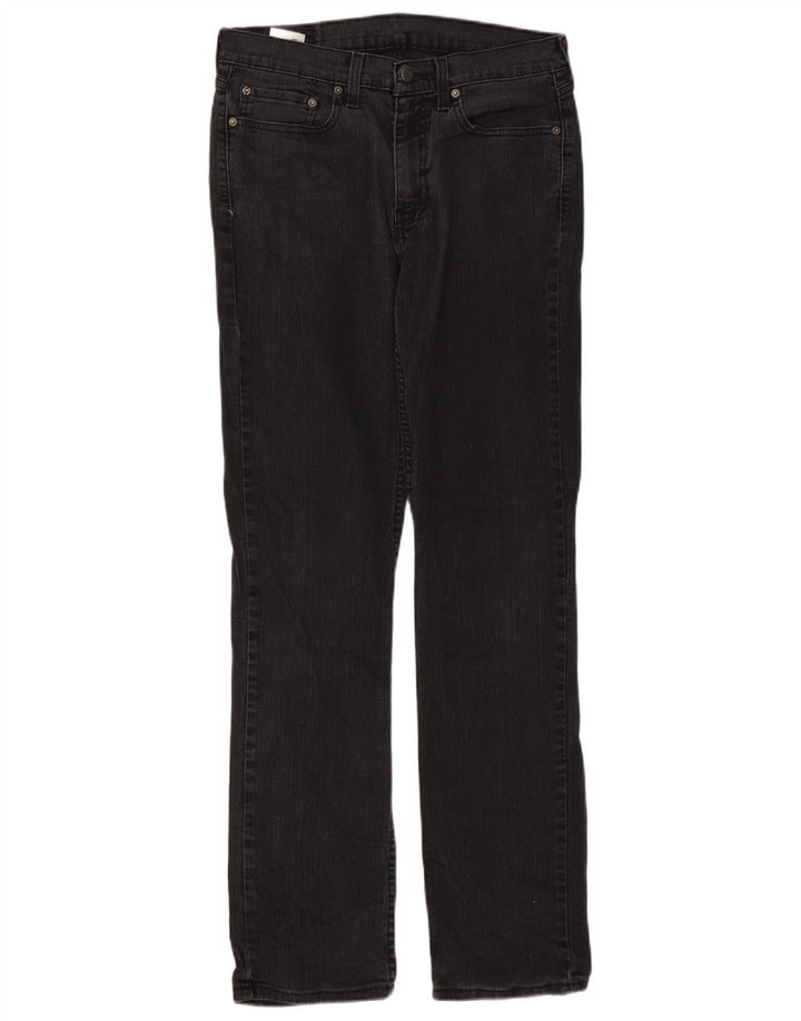 Levi's Mens 514 Straight Jeans W32 L34 Μαύρο βαμβακερό
