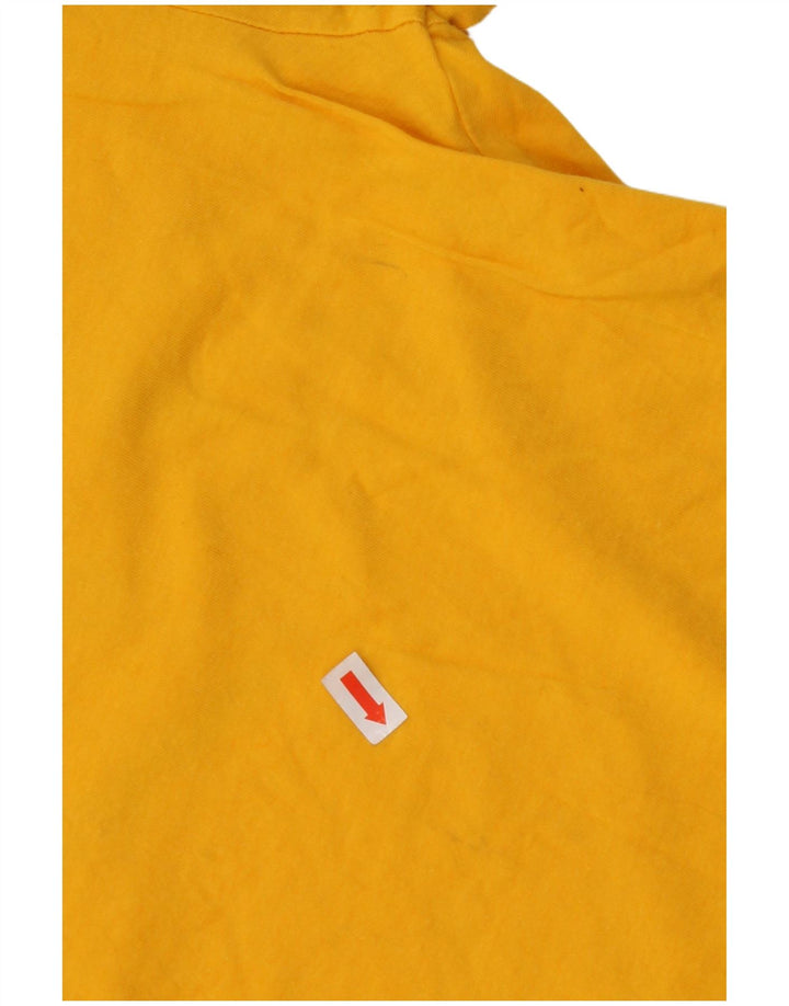 JORDAN Boys Graphic T-Shirt Top 13-14 ετών XL Κίτρινο βαμβακερό