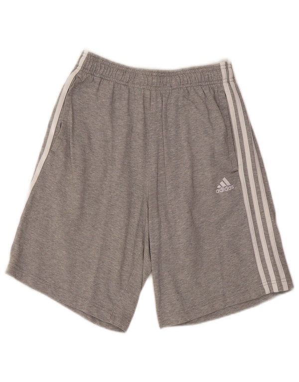 Ανδρικό αθλητικό σορτς Adidas μικρό γκρι βαμβακερό