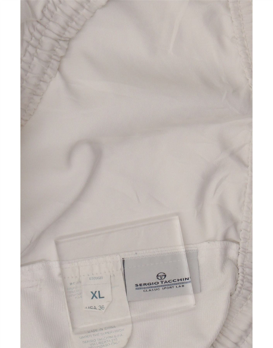 SERGIO TACCHINI Ανδρικό αθλητικό σορτς XL λευκό πολυεστέρα